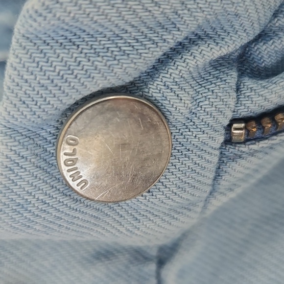 Uniqlo Light Blue Denim Pants Wide Legs High Waisted M  28-29. - Picture 2 of 7